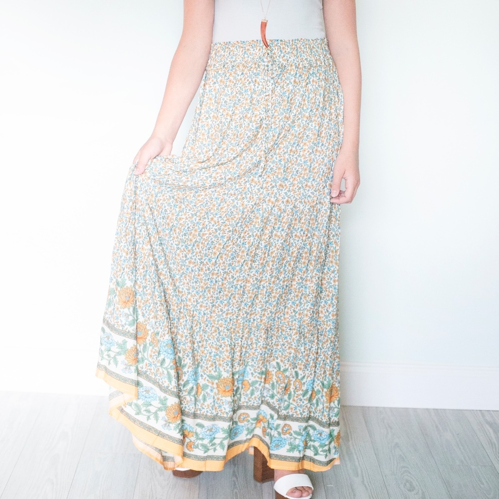Floral Boho Skirt